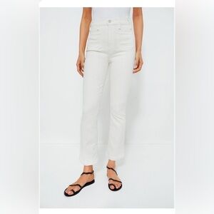 MOTHER Women's Sz 24, 32, 33 The Hustler Patch Pocket Flood  cream Jeans summer